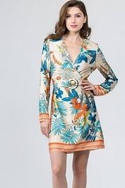  Tropical Belted Dress