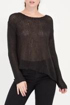  Asymmetrical Black Sweater