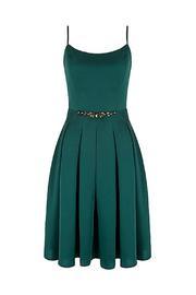 Diamante Trim Dress