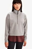  Cropped Zip Pullover