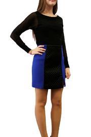  Electric Blue Panel Skirt