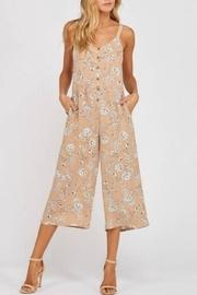  Floral Button-down Jumpsuit