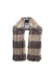  Striped Fur Scarf