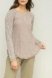  Lined Henley Top