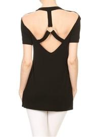  Black Strapped Blouse