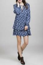  Ruffle Print Dress
