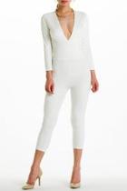  Plunging Sleeved Jumpsuit