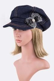  Crystal Flower Newsboy-hat