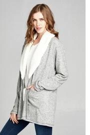  Knit Fur Cardigan