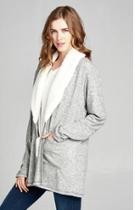  Knit Fur Cardigan