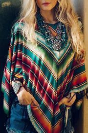  Serape Stripe Poncho