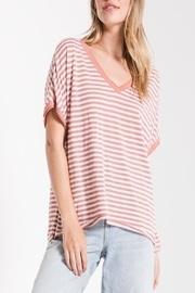  Striped Bf-tee-rose