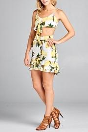  Lemon-print Ruffle Skirt
