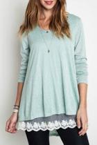  Knit Lace Top