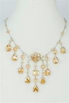  Champagne Crystal Necklace