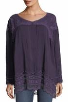  Rose Eyelet Top