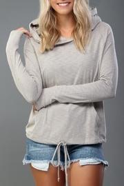  Neutral Knit Hoodie