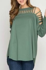  Cactus Green Knit-top