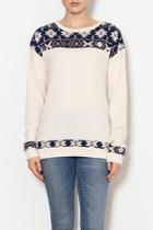  Nordic Print Sweater