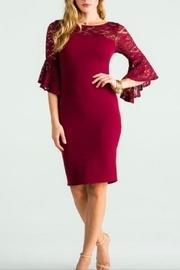  The Bell Dress-burgundy