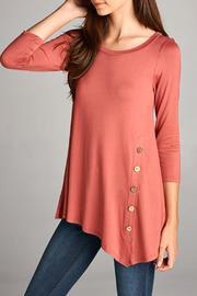  Bella Marsala Button Tunic