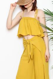  Mustard Crop Top