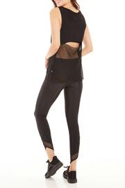 Mesh Drape Back V-neck Tank