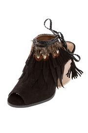 Suede Black Bootie
