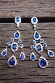  Sapphire Chandelier Earrings
