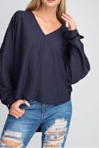  Hi-lo V-neck Top