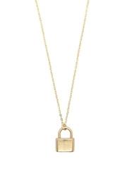  Gold Lock Necklace
