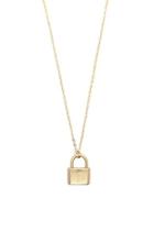  Gold Lock Necklace
