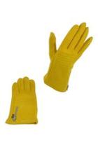 Mustard Zip Gloves