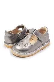  Pewter-metallic Mae-t-strap Shoe