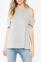  Cuff Sleeve Top