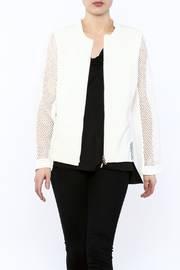  Ivory Perforated Jacket
