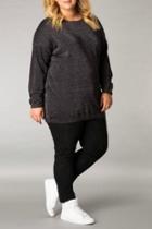  Black Shimmer Lurex Sweater
