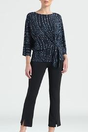  Jewel/stripe Side-tie Top