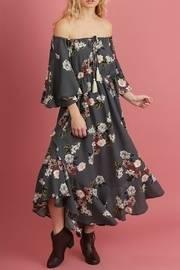  1/2 Sleeve Floral Dress