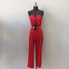  Red Chic Jumpsuit