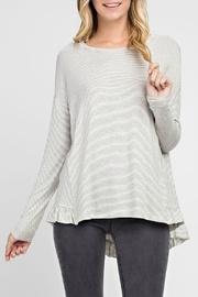  Pin-stripe Hi-lo Tunic