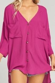  Purple Chiffon Blouse