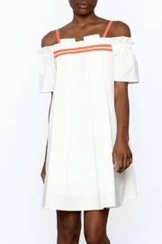  White Cold Shoulder Dress