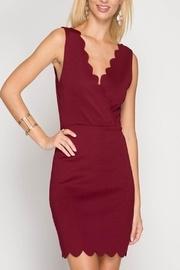  Scalloped Cocktail Dress