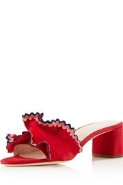  Ruffle Block Heel
