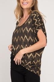  Foiled Holiday Top