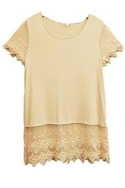  Natural Lace Top