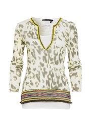  Olive Printed Top