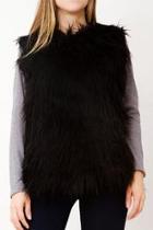  Faux Fur Sweatshirt