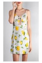  Lemon Bloom Mini-dress